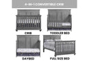 Kenilworth 4-in-1 Convertible Crib - Graphite