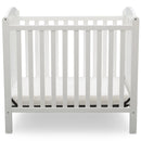 Mini Convertible Baby Crib with Mattress - Bianca White
