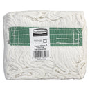 Rubbermaid Super Stitch Rayon Mop Heads, White, Medium, 6/Carton - RCPD412