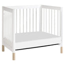 Gelato 4-in-1 Convertible Mini Crib and Twin Bed - White/Washed Natural