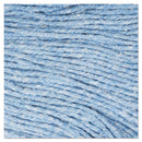Boardwalk Super Loop Wet Mop Head, Cotton/Synthetic Fiber, 5" Headband, Medium Size, Blue - BWK502BLEA