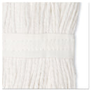 Boardwalk Premium Cut-End Wet Mop Heads, Cotton, 24Oz, White, 12/Carton - BWK224CCT