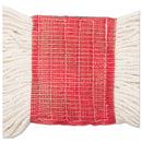Boardwalk Super Loop Wet Mop Head, Cotton/Synthetic Fiber, 5" Headband, Large Size, White, 12/Carton - BWK503WHCT