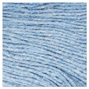 Boardwalk Super Loop Wet Mop Head, Cotton/Synthetic Fiber, 5" Headband, Large Size, Blue - BWK503BLEA