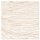 Boardwalk Super Loop Wet Mop Head, Cotton/Synthetic Fiber, 5" Headband, Large Size, White, 12/Carton - BWK503WHCT