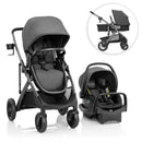 Evenflo Pivot Suite Travel System with LiteMax Infant Car Seat - Devon Gray