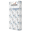 Crib and Toddler Mattress - Teal Flowers