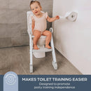 Step-Up Toilet Topper Potty Training Seat - Gray/White