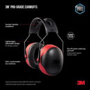 3M Pro-Grade 30 dB Steel Earmuffs Mulit-Colored 1 pair