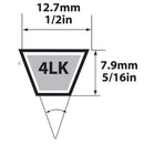 Mitsuboshi Super KB Standard V-Belt 0.5 in. W X 24 in. L For Riding Mowers