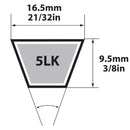 Mitsuboshi Super KB Standard V-Belt 0.63 in. W X 62 in. L For Riding Mowers