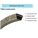 Mitsuboshi Super KB Standard V-Belt 0.63 in. W X 62 in. L For Riding Mowers