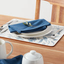 Cork Floral Placemat - Blue