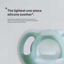 Ultra-light Silicone Pacifier, Symmetrical One-Piece Design, BPA-Free Silicone Binkies, 6-18 months, Pack of 4 Pacifiers Pink/Violet/Yellow