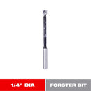 Diablo 1/4 in. X 3-1/2 in. L High Speed Steel Forstner Drill Bit Round Shank 1 pk