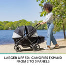 Pivot Xplore Dreamz Stroller Wagon With Infant Car Seat Adapter - Jetsetter Black