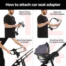 Wiz Car Seat Adapter Fits Chicco Car Seat