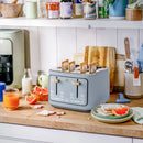 4-Slice Toaster with Touch-Activated Display - Cornflower Blue