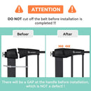Auto Close Dog Safety Gate - Black