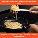 12" Ceramic Bistro Saute Pan - Black