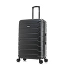 Lightweight Hardside Large Checked Spinner Suitcase - Black
