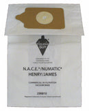 Tough Guy Vacuum Bag, Paper, 2-Ply, Standard Bag Filtration Type, For Vacuum Type Canister Vacuum - 25K810