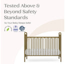 4-in-1 Convertible Metal Crib - Melted Bronze