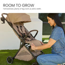 Compact Lightweight Stroller with One-Hand RapidFold - Raven Black