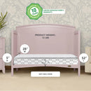 5" 88 Coil Crib and Toddler Mattress with Waterproof Cover - Greenguard Gold & JPMA Certified, 10 Year Warranty, Made in USA Grey Crib