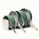 9-Piece Ceramic Nonstick Cookware Set in Sage - Green