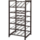 Neatfreak! 24 Bottle Stacking Metal Wine Rack Black 1