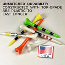 Pride Golf Tee Performance 3.25'' USA Flag Print Plastic Tee 30 Count