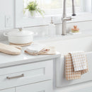 7pc Cotton Kitchen Textile Set Tan - ™: Includes Oven Mitt, Kitchen Towels, Pot Holders, Dish Cloths