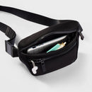 Faux Neoprene Fanny Pack - Black