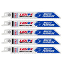 Lenox MULTIWOLF 6 in. Bi-Metal WAVE EDGE Reciprocating Saw Blade 10 TPI 5 pk