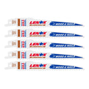 Lenox LUMBERWOLF 6 in. Bi-Metal Reciprocating Saw Blade 6 TPI 5 pk