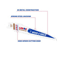 Lenox LUMBERWOLF 6 in. Bi-Metal Reciprocating Saw Blade 6 TPI 5 pk