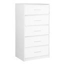 5-Drawer Dresser - White