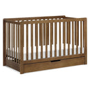 Colby 4-in-1 Convertible Crib with Trundle Drawer - Walnut