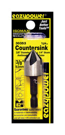 Eazypower Isomax 3/8 in. X 3/8 inch  D X 2-1/8 in. L Carbon Alloy Steel Countersink Countersink Bit