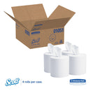 Scott Essential Center-Pull Towels, Absorbency Pockets, 1 Ply, 8X15, 500/Roll, 4 Rl/Ct - KCC01051