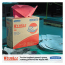 Wypall X80 Cloths With Hydroknit, 9.1 X 16.8, Red, Pop-Up Box, 80/Box, 5 Box/Carton - KCC05930