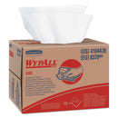 Wypall X80 Cloths, Hydroknit, Brag Box, White, 12 1/2 X 16 4/5, 160/Box - KCC41044