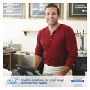 Scott Megacartridge Napkins, 1-Ply, 8 2/5 X 6 1/2, White, 875/Pack, 6 Packs/Carton - KCC98908