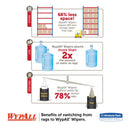 Wypall X60 Cloths, Small Roll, 9.8 X 13.4, Blue, 130/Roll, 12 Rolls/Carton - KCC35411