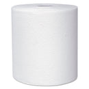 Scott Essential Plus Hard Roll Towels 8" X 600 Ft, 1 3/4" Core Dia, White, 6 Rolls/Ct - KCC50606