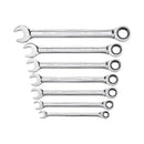 GEARWRENCH 12 Point Metric Ratcheting Combination Wrench Set 7 pc