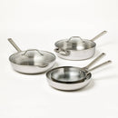 12pc Stainless Steel Cookware Set with Pan Protectors
