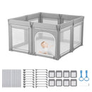 Foldable Baby Playpen - Gray