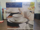 16 Piece Dinnerware Set - White